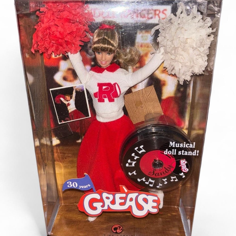 2007 Grease Sandy Barbie Doll (Race Day)